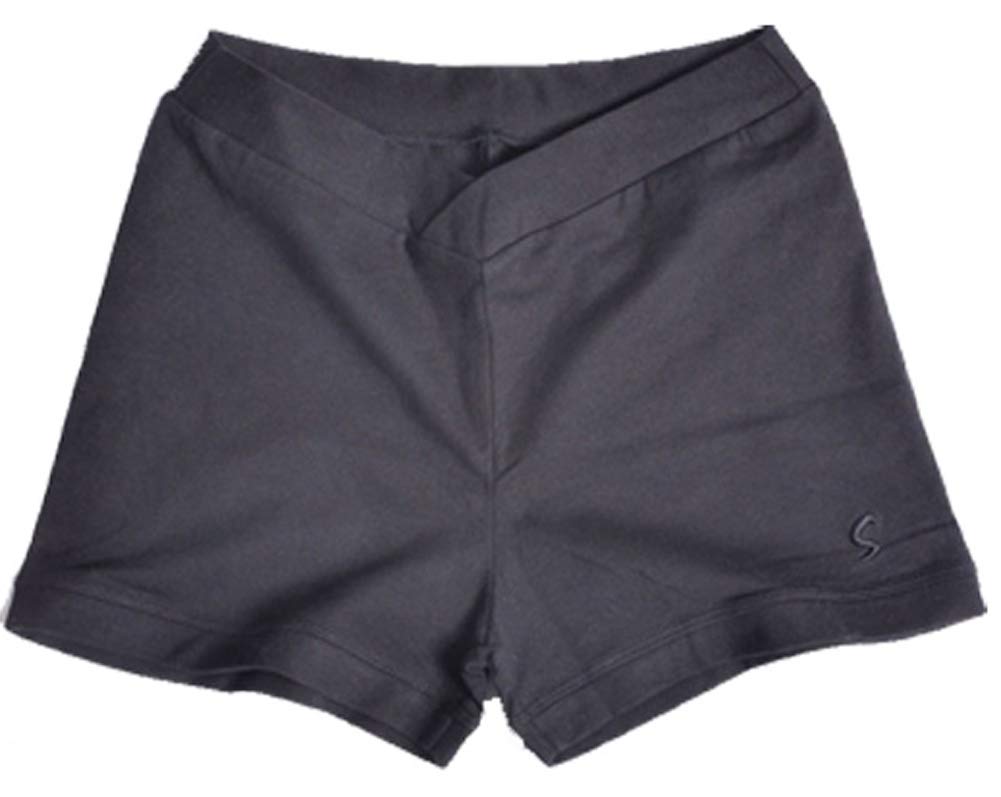 

SANSHA Jewel Ballet Shorts, V-Waist, for Juniors and Adults, 6 Colors Available (Black, Size 5(L))