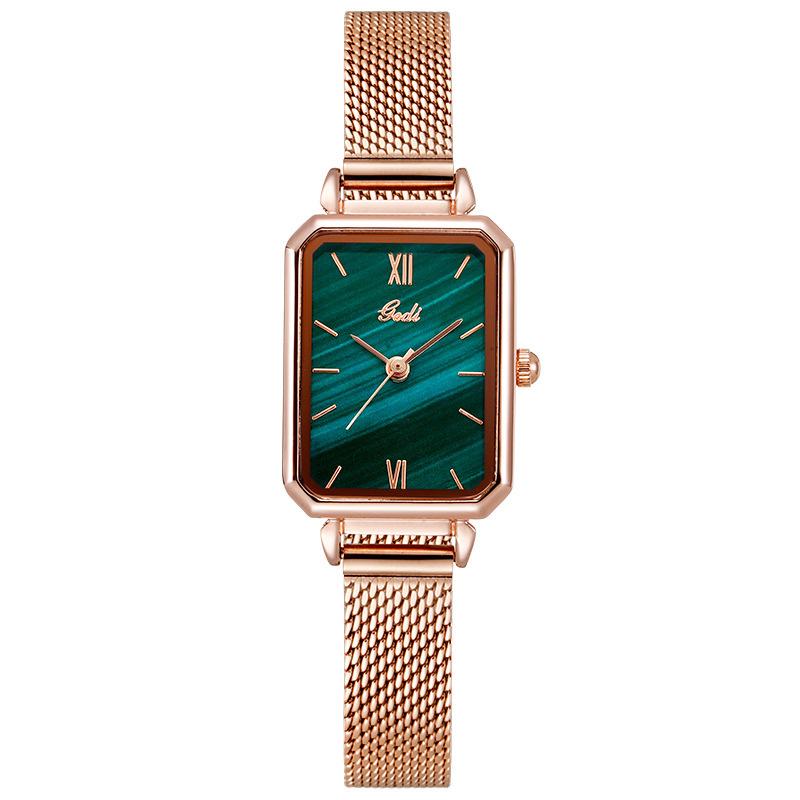 Fashion Trend Mori Small Fresh Casual Retro Square Ladies Quartz Watch