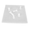 7 Stück Schachformen Flexibel Wiederverwendbar Leichtes Entformen DIY Epoxidharz Silikonform zur Herstellung eines Schachspiels
