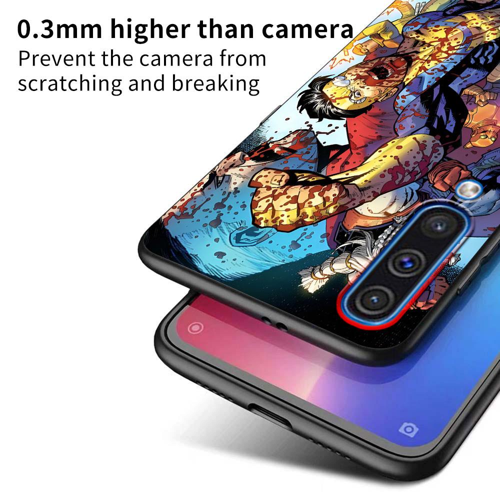 Invincible Case for Samsung Galaxy A10s A50 A50s A02s A03s A20 A30 A20e A70 A70s A20s A30s A10 A40 A04 A04s Black Phone Cover