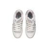 Li-Ning Yufeng Fabric Leather Shock Absorbing Non-Slip Wear-Resistant Breathable Low-Top Casual Shoes Women sneakers White Gray AGCS174-3