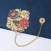 Creative Book Markers Flower & Clock Bookmarks with Pendant Chain Page Markers Retro Bookmarks for Students Teachers