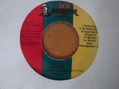 7inch Record T.O.K. - So Cold NONE Don Corleon Rec Jamaica Reggae, Ska & Dub Used