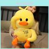 Adorable Duck Plush Doll Cuddly Soft Toy With Feather Cotton Filling For Childrens Gift