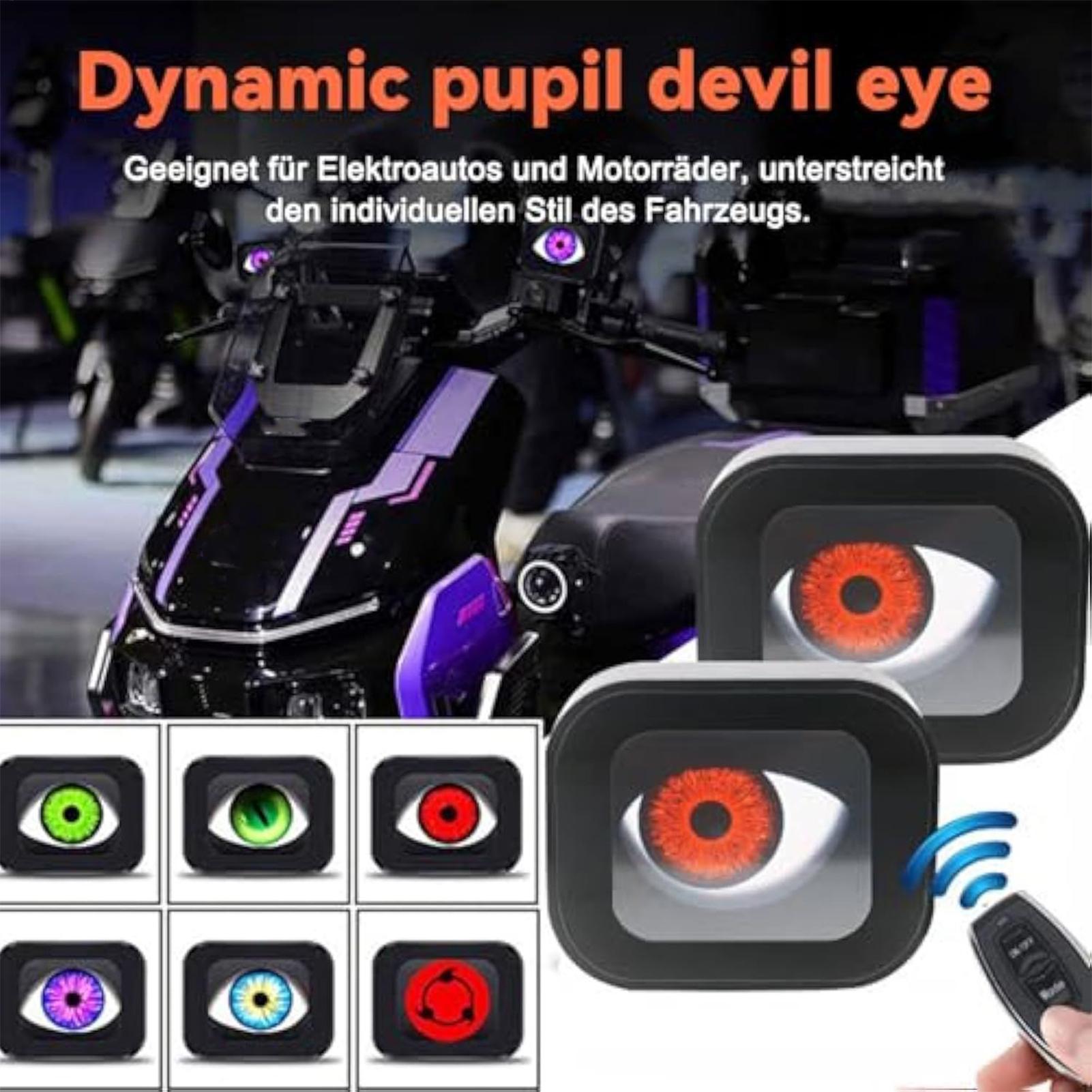 

LED Eyes For Motorcycle 12-36V Waterproof Animated Remote Control Motorcycle Eyeball Glowing Lights For Electric Bicycles China Mainland