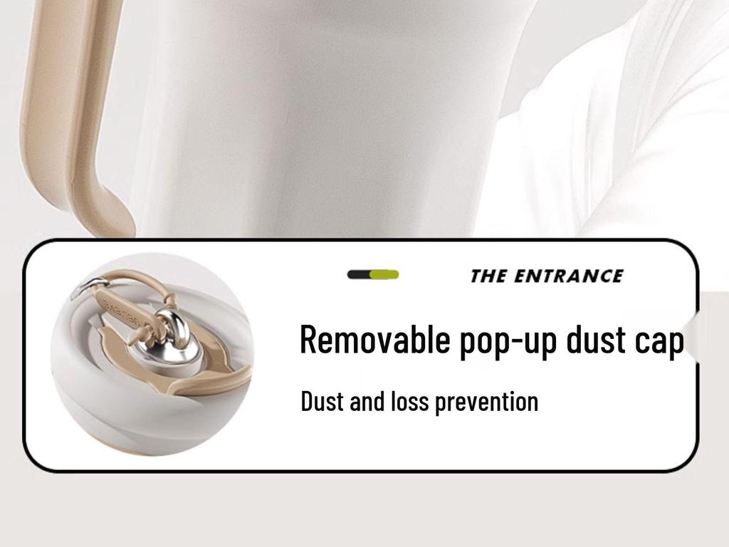 High-End 316 Stainless Steel Thermos Cup, Large Capacity, Double-Walled with Straw, for Outdoor Cold Drinks