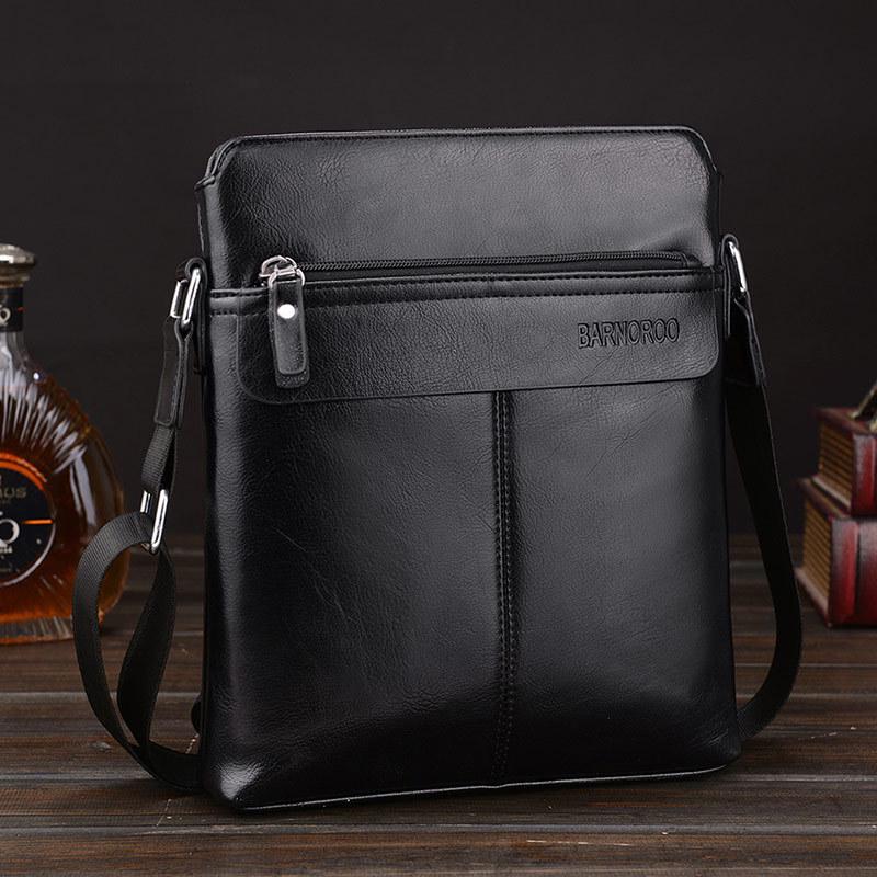 Men's Business PU Crossbody Shoulder Bag - Trendy and Fashionable