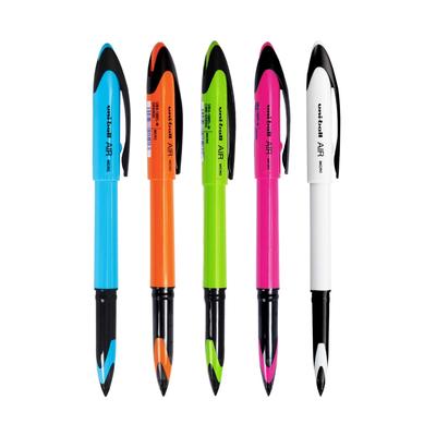 Uni-Ball Air UBA188ELM Stylo à bille roller 0,5 mm Pack de 5 | Encre bleue, Corps multicolore pour Bureau, École et Maison