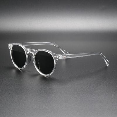 Women's Trendy Retro Round Frame Polarized Sunglasses for Driving