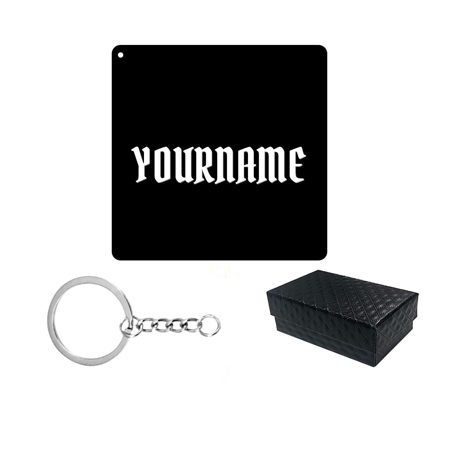 

Индивидуальный подарочный брелок для ключей с 3D-печатными шрифтами Chomsky One Size