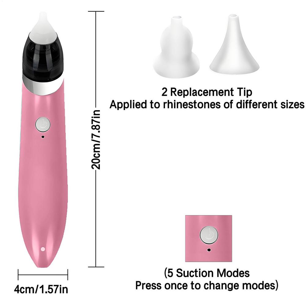 

USB Rechargeable Electric Gem Painting Pen Cordless Gem Painting Tools Point Drill Pen DIY 5D Diamond Drawing Set Accessory