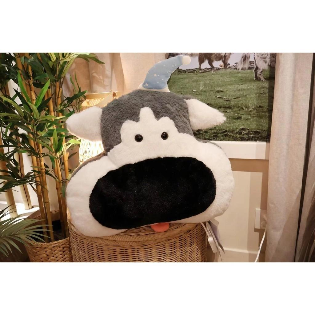 Dog Nose Big Cushion Husky Throw Pillow Car Pillow Plush Toy Soft Doll Fill