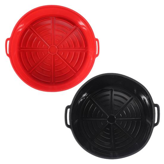 Yousheng Silicone Air Fryer Liners Foldable Baking Tray Non-Stick Fried Chicken Silicone Basket High-Temperature Resistant Cake Cookie Maker