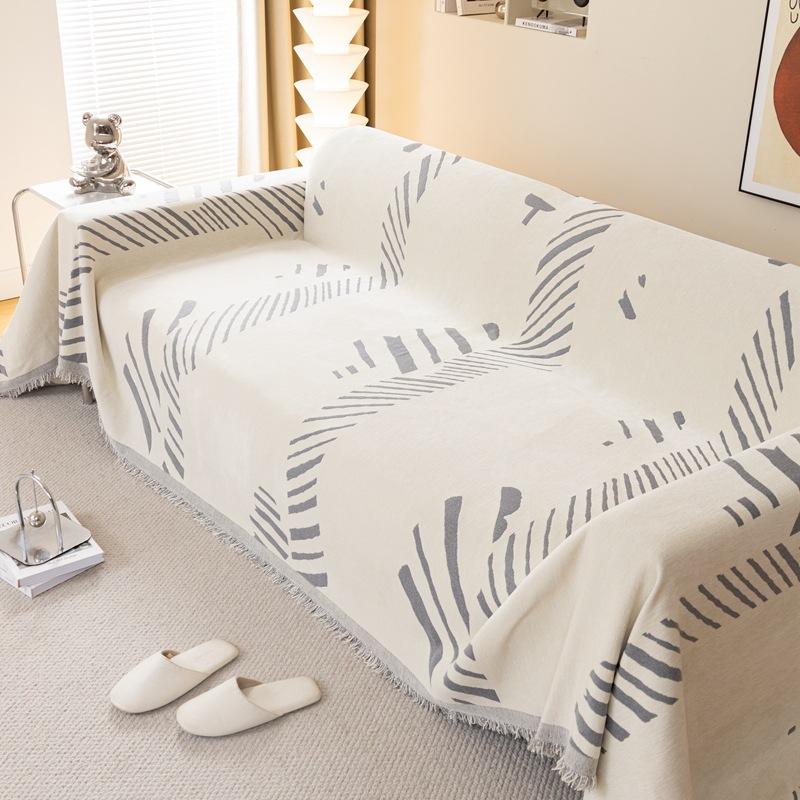 Cartoon Sofa Towel Chenille Anti-Scratching Sofa Cover Cloth Four Seasons Universal Full Covered Sofa Cover Household Sofa Cover