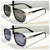 Vintage Inspired Double Bridge Glasses Metal Frame Black Golden Square Lens Stylish for Men & Women