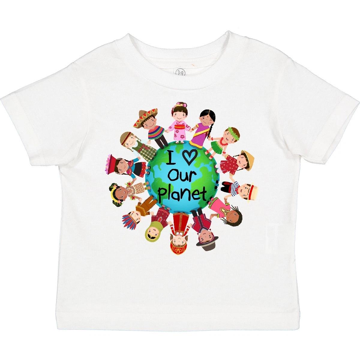 

Inktastic Earth Day International Toddler kids boys T-Shirt Childs Boys Girls Children 22 100
