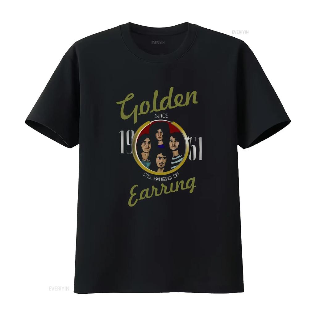 GOLDEN EARRING STILL HANGING ON T Shirt Black S 5XL E1856 Vintage Washed Casual For Everyday We