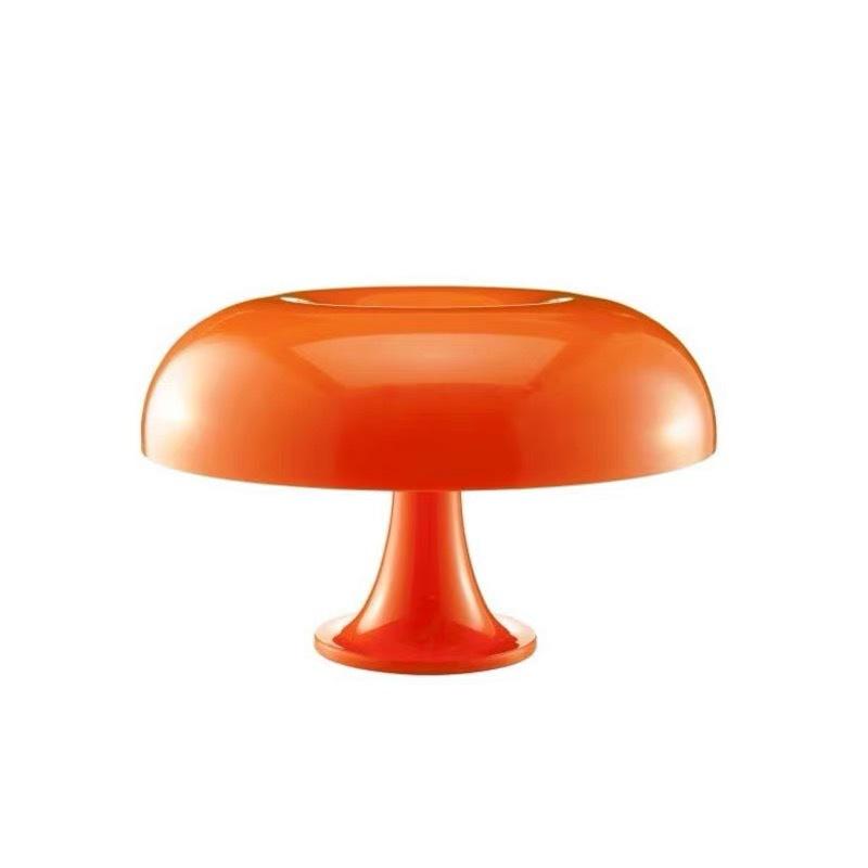 Classic Mushroom Table Lamp Modern Bauhaus Art Table Lamp Bedroom Bedside Lamp Danish Designer Orange Decorative Table Lamps