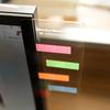 MA Fashion Multifunction Utility Acrylic Transparent Computer Monitors Side Panel/Memo Pads/Message Boards/Sticky Boards for Computer Screen, 1 Set