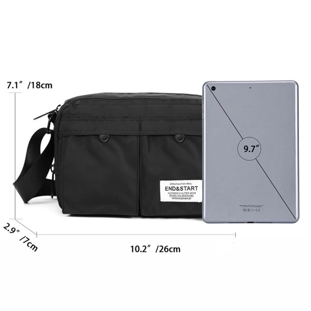 Trendy Men Crossbody Bag Japanese Style Work Messenger Bag Mailman Bag School Sling bag  Streetwear