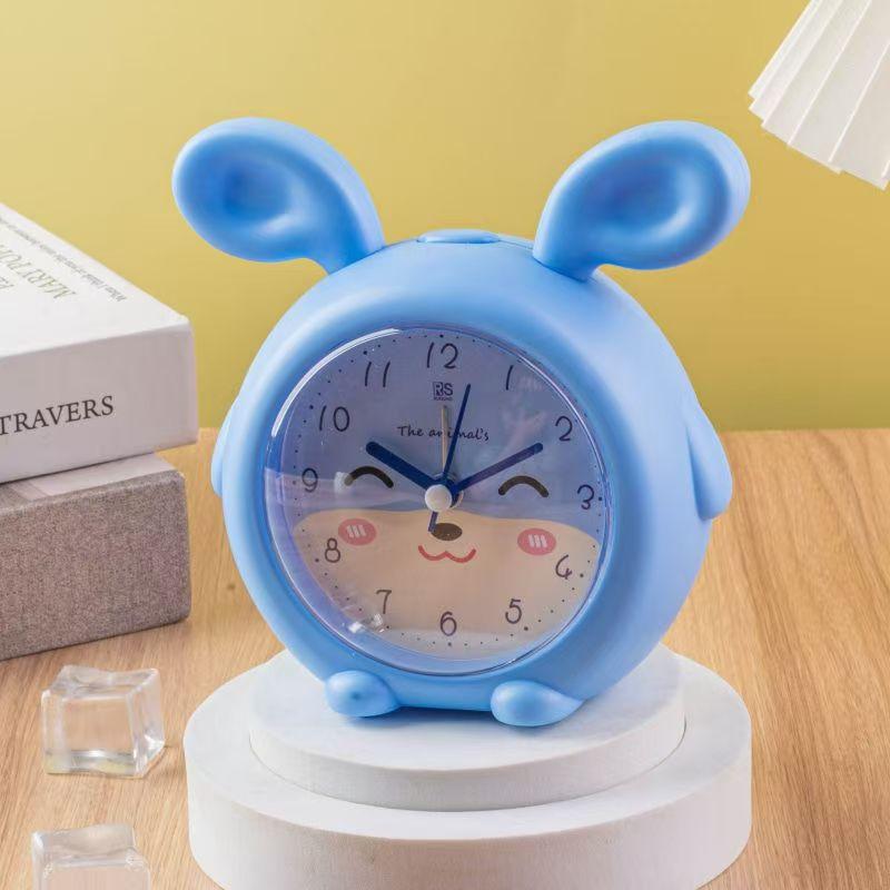 Student Small Alarm Clock Lazy Wake Up Music Multifunctional Children's Animal Clock Bedroom Silent Fashion Cute Seat Clock