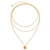 Chic Multi Layer Necklace Featuring High Quality Metal Sequins And Imitation Pearls Ideal For Trendy Occasions