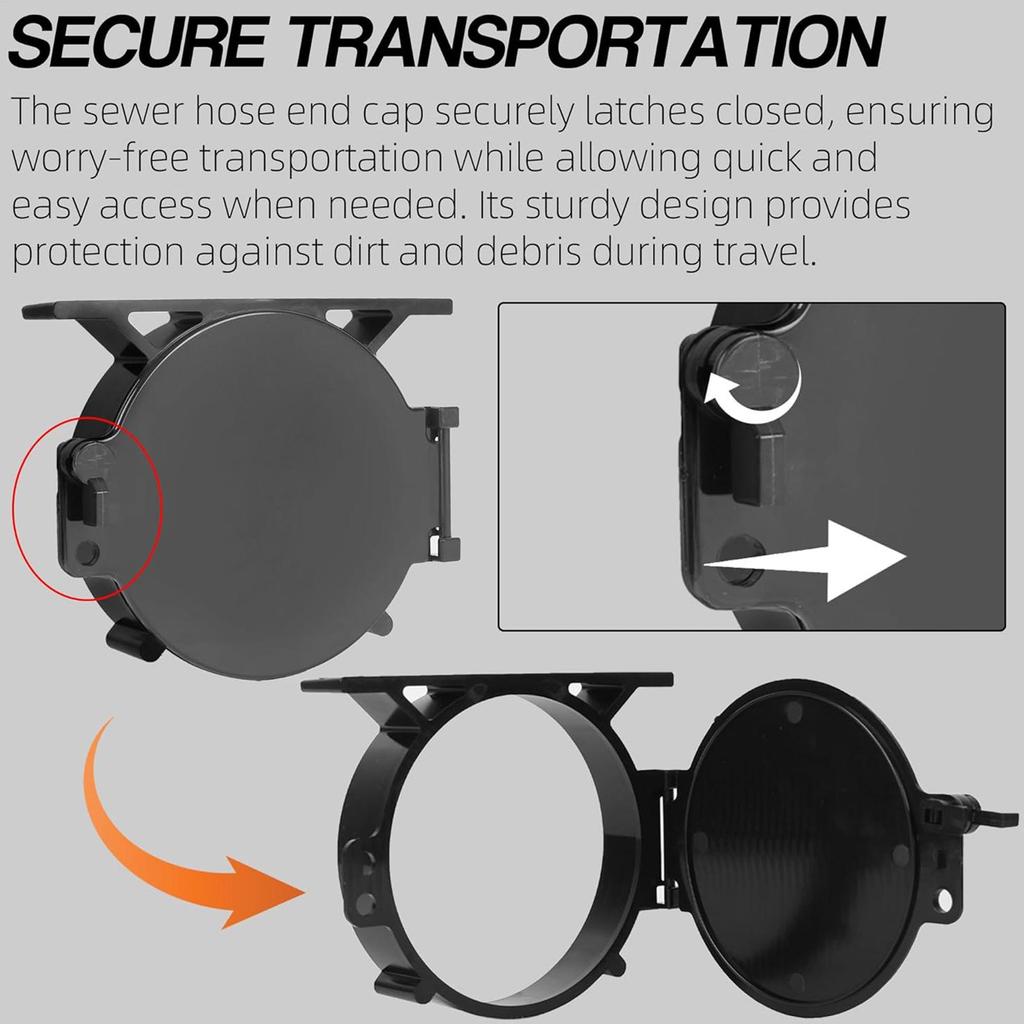 RV Roof Vent Cover Replacement with Lock - Leakproof RV Drain Cover for Traveling Road Trips Camping Trailer, Easy Installation