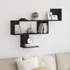 VidaXL Wall Shelf Black 100x15x70 Cm Engineered Wood 853192