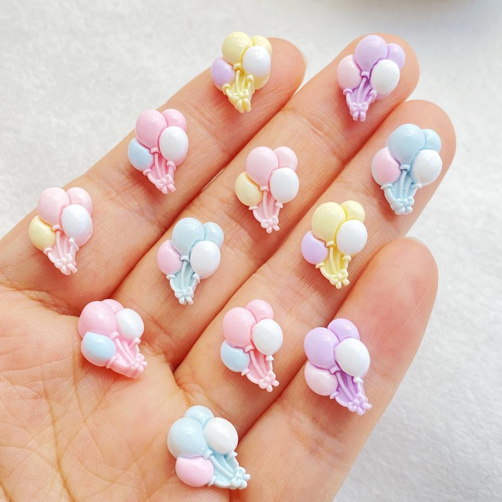 

20Pcs New Cute Resin Cartoon Balloon Series Flat Back Scrapbooking DIY Jewelry Craft Decoration Accessories