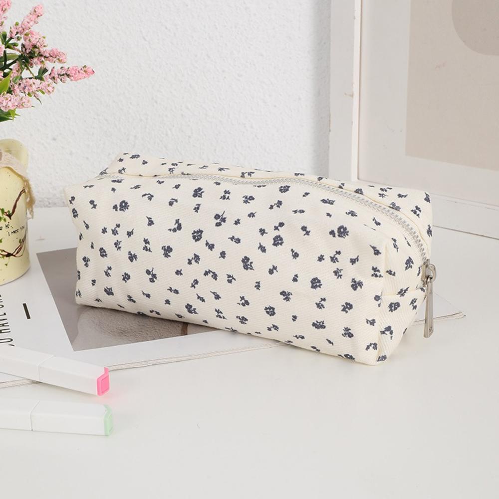 Portable Makeup Bag Autumn Women Storage Bag Corduroy Cosmetic Bag Fashion For School Everyday Use Travel