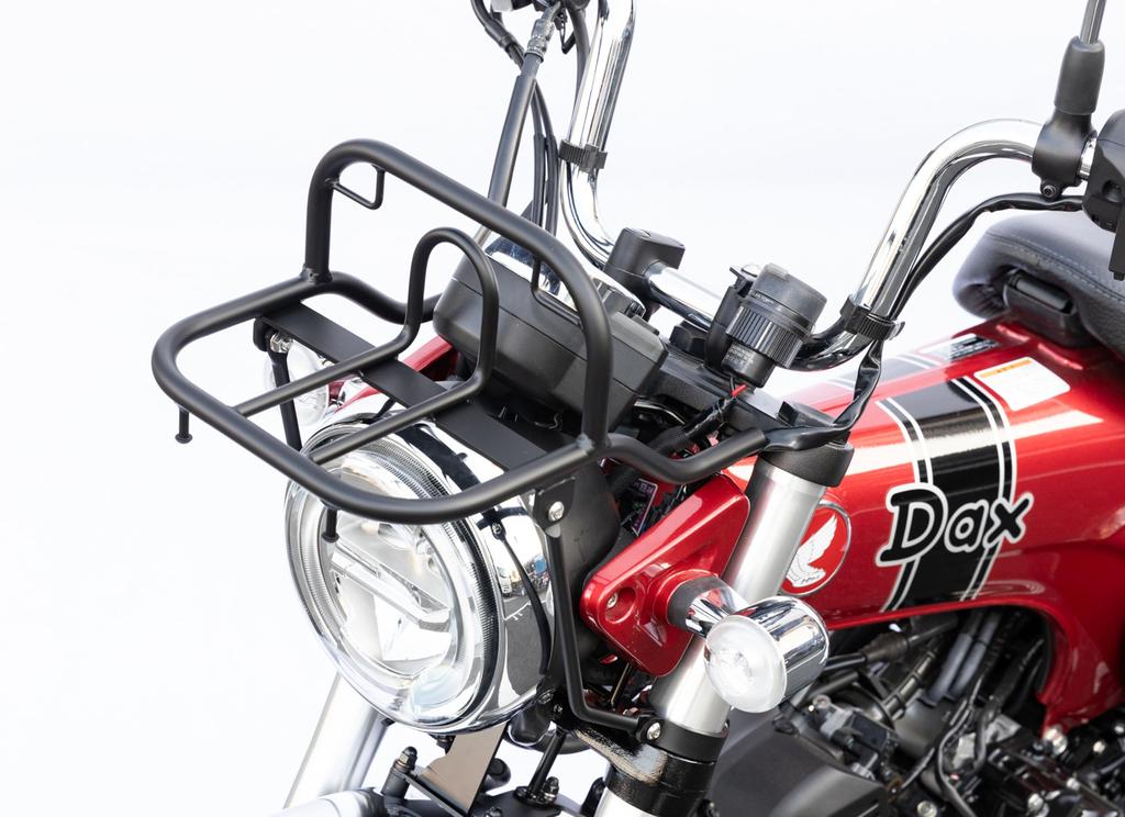 Kijima Motorcycle Parts Front Carrier Matte for Dax 125 Overlay, Steel, Black, ('22-/8BJ-JB04), 210-2787
