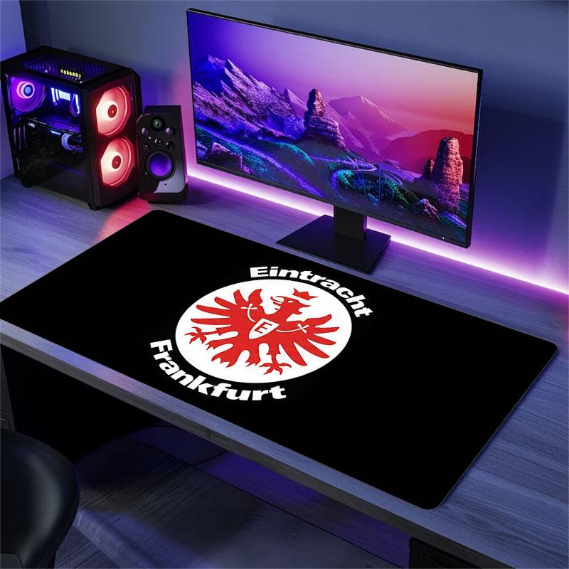 Eintracht Frankfurt Large Gaming Table Cushion Non-slip Laptop Tablet Big Mousepad XXL Mat Mini PC Playmat With Lock edge
