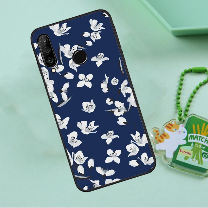 Cherry Blossom Floral For Huawei Nova 12s 12i 11i 7i 8i 9 10 SE Y91 Y90 Y60 Y70 Y72 Y61 P60 Pro P30 P40 Lite Case
