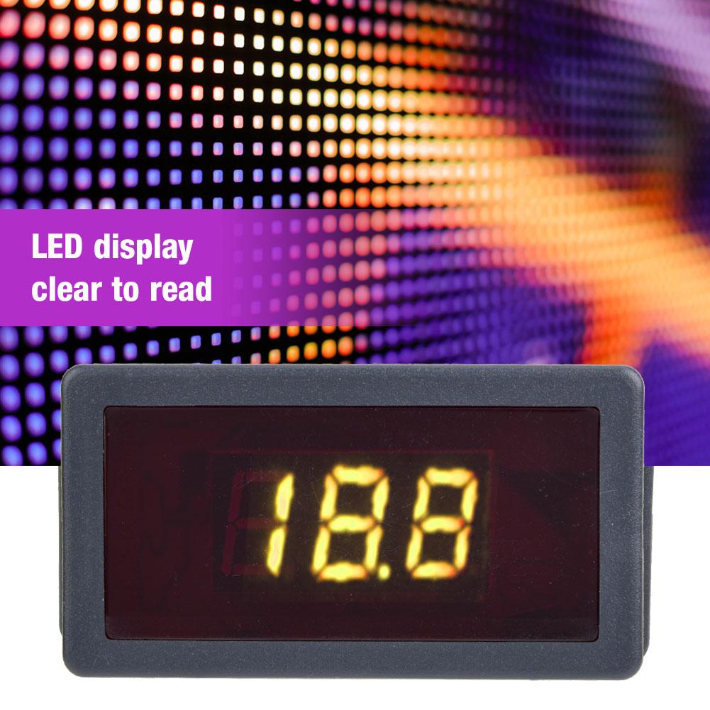 1pc Digital 0.56  LED Display Voltmeter AC Voltage Meter Panel 70 380V (Yellow Digit)