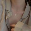 New Simple Zirconia Cross Trend Niche Creative Light Luxury Pendant Necklace Women's Clavicle Chain Fashion Pendant Accessories