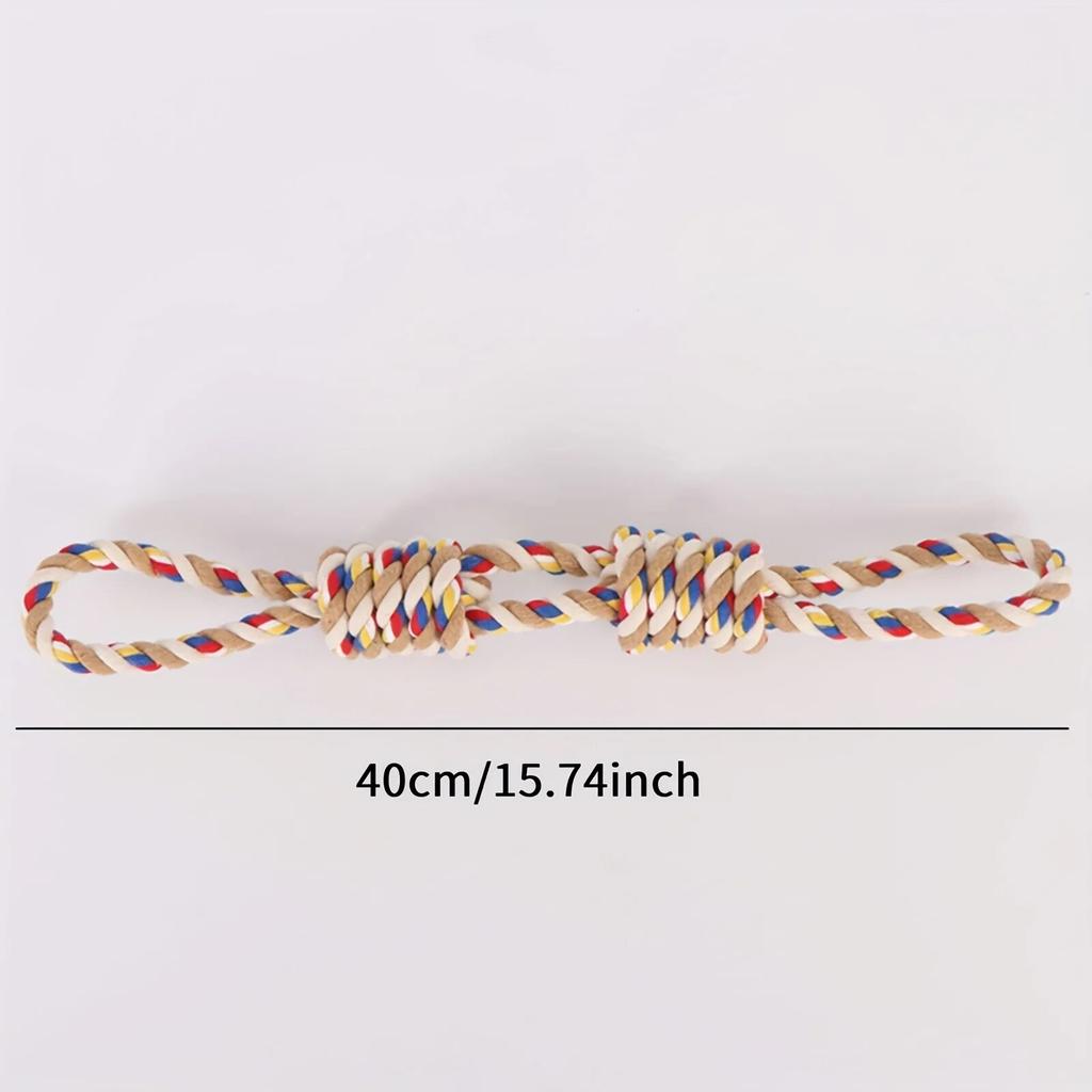 40cm Pet Chew Toy For Dogs Cotton Rope Puppy Toy Dog Bite Resistant Interaction Toy Dog Pet Accessories