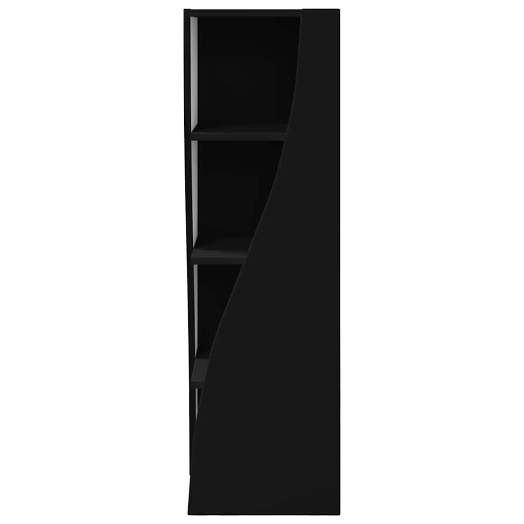 Corner Cabinet Black 32 x 32 x 102 cm Engineered Wood