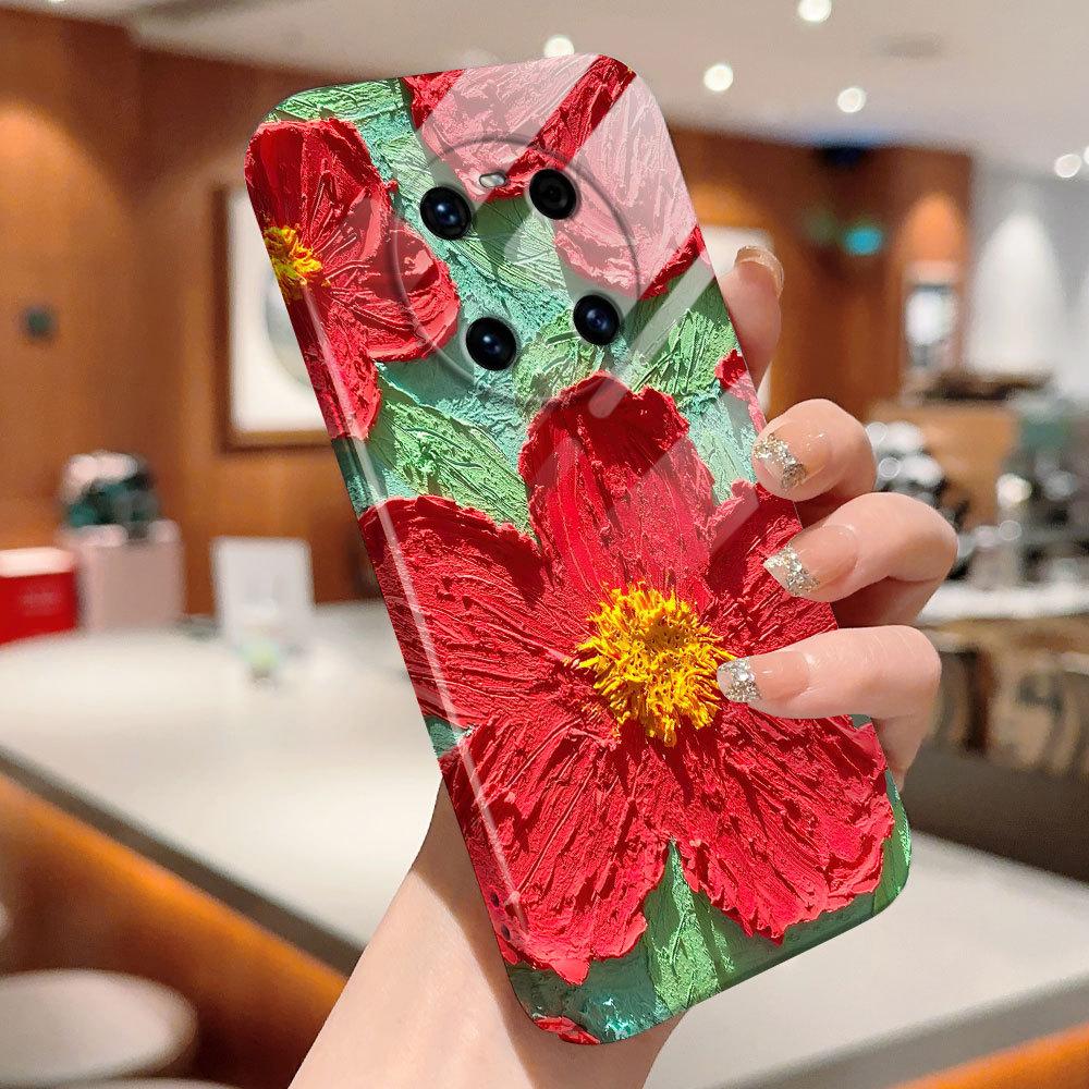 Husă de telefon cu film all-inclusive, design de modă desen animat, carcasă dură cu acoperire completă, husă cu protecție pentru cameră pentru iPhone Huawei Honor Vivo Google