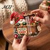 Decorative Money Hiding Ornament Gnome Christmas Cash Holder Ornament, Acrylic Hanging Pendant for Creative Gift Reveal Box Holiday Tree Decoration,
