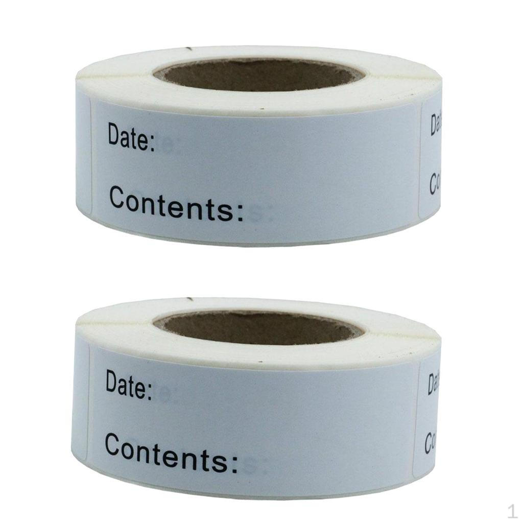 

2 Rolls Dissolvable Food Labels Stickers DIY 125Label Per Roll