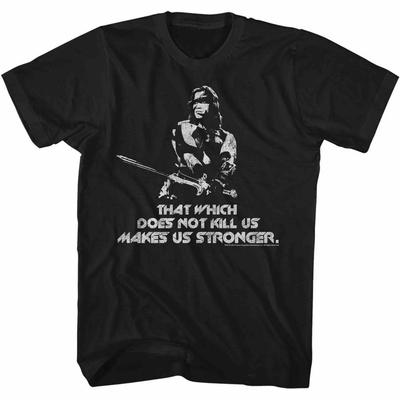 Conan The Barbarian Stronger Black Adult T-Shirt