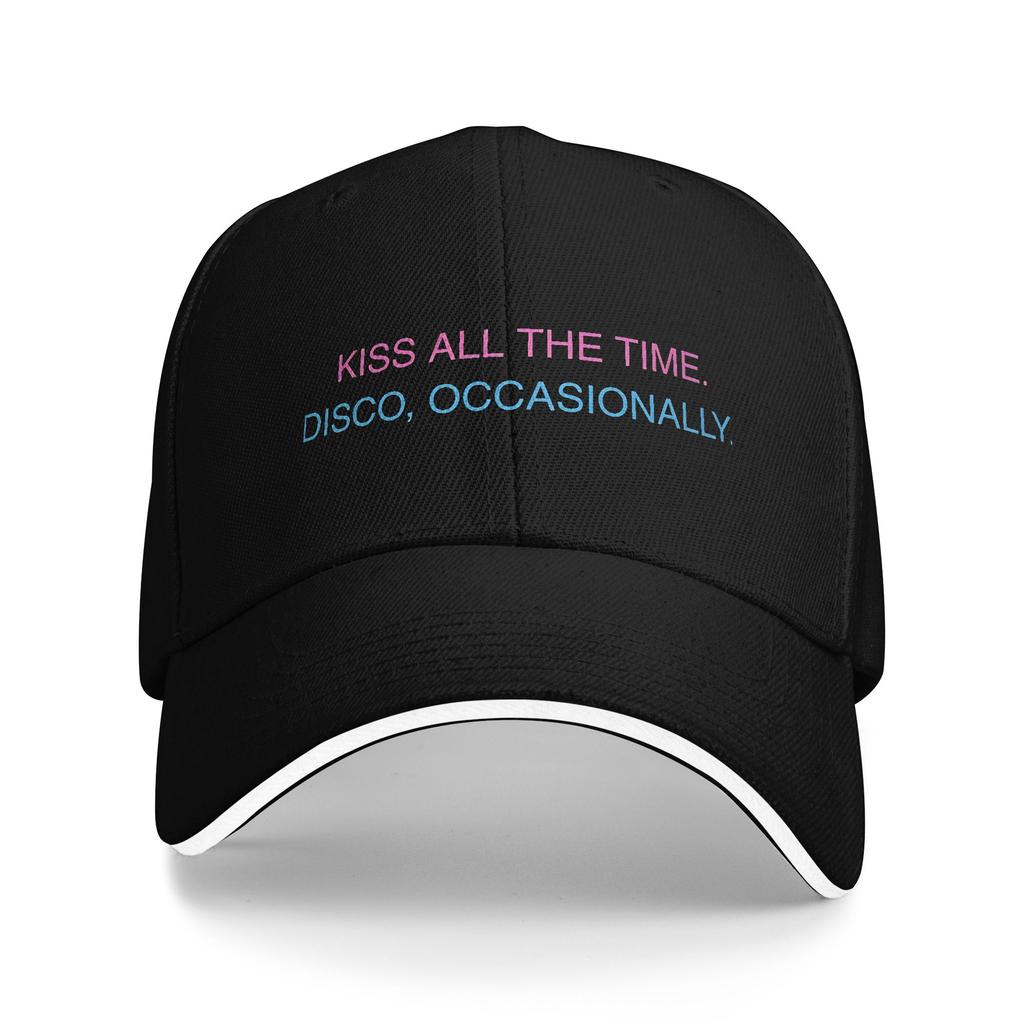 Classic HS Kiss All The Time Disco Occasionally Golf Cap Unisex Style Trucker Hat Formal Golf Adjustable Fit Sun Caps