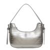 New solid color temperament women's bag trendy summer new fashion texture underarm bag casual shoulder