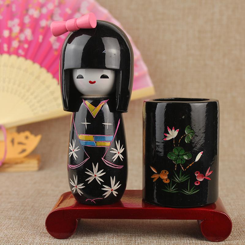 Japanese Puppet Doll Kimono Sakura Cartoon Dolls Home Decoration Cuisine Sushi Restaurant Ornament Girl Cute Desktop Gift 1/3Pcs