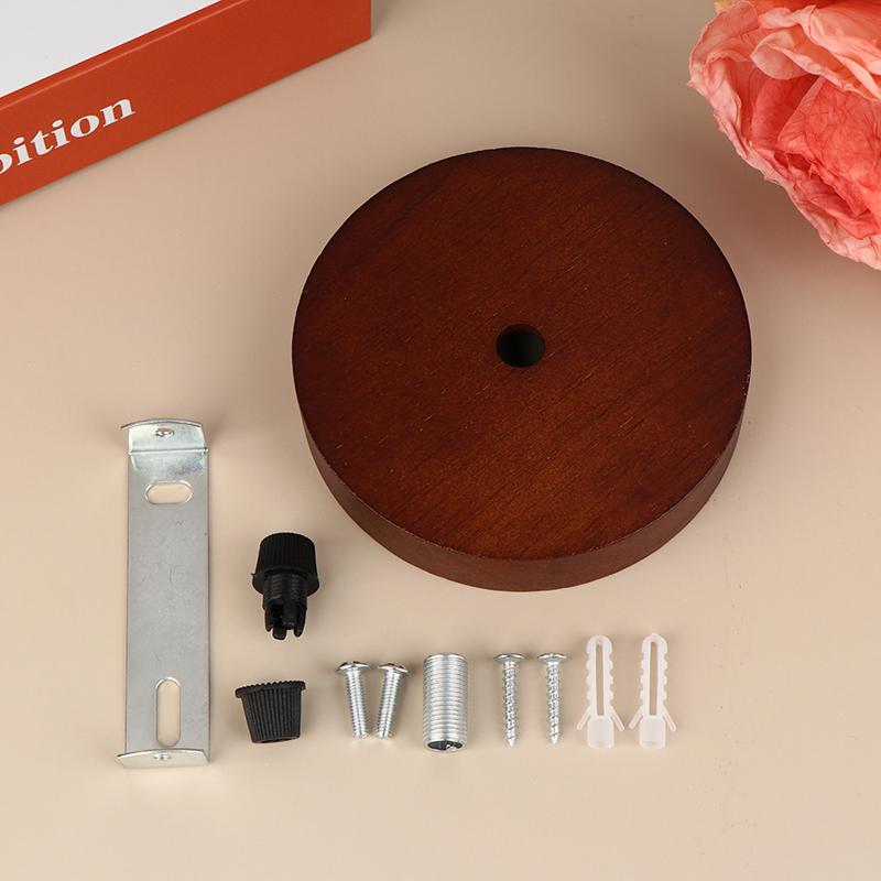 10/12Cm Holz Lampenfuß Modern Deckenplatte Holz Deckenhalter Pendelleuchte Fassung Kronleuchter Basis DIY Beleuchtungszubehör
