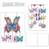 Butterfly Wind Chime Double Sided Diamond Painting Hanging Pendant 5D DIY Diamond Painting Dots Pendant for Home Wall Decor