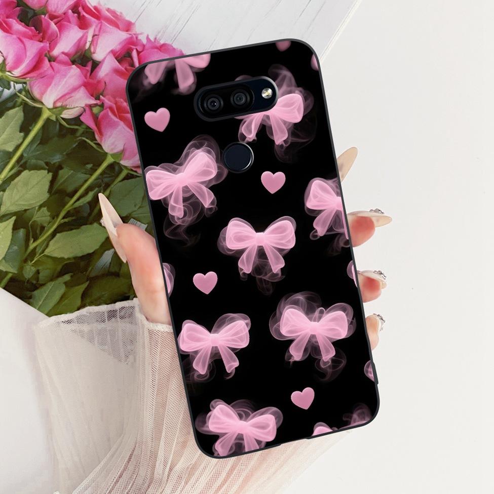 Hülle Für LG K40S 2019 Cover Ästhetisch Niedliche Katze Mode Lustig Bemalt Silikon Handyhülle LMX430HM