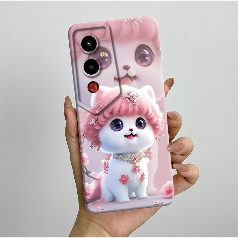 For Tecno Pova 4Pro LG8n Back Cover For Techno Pova 4 Pro Pova4 LG7n Case Silicone Aesthetic Pretty Butterfly Flower Soft Bumper