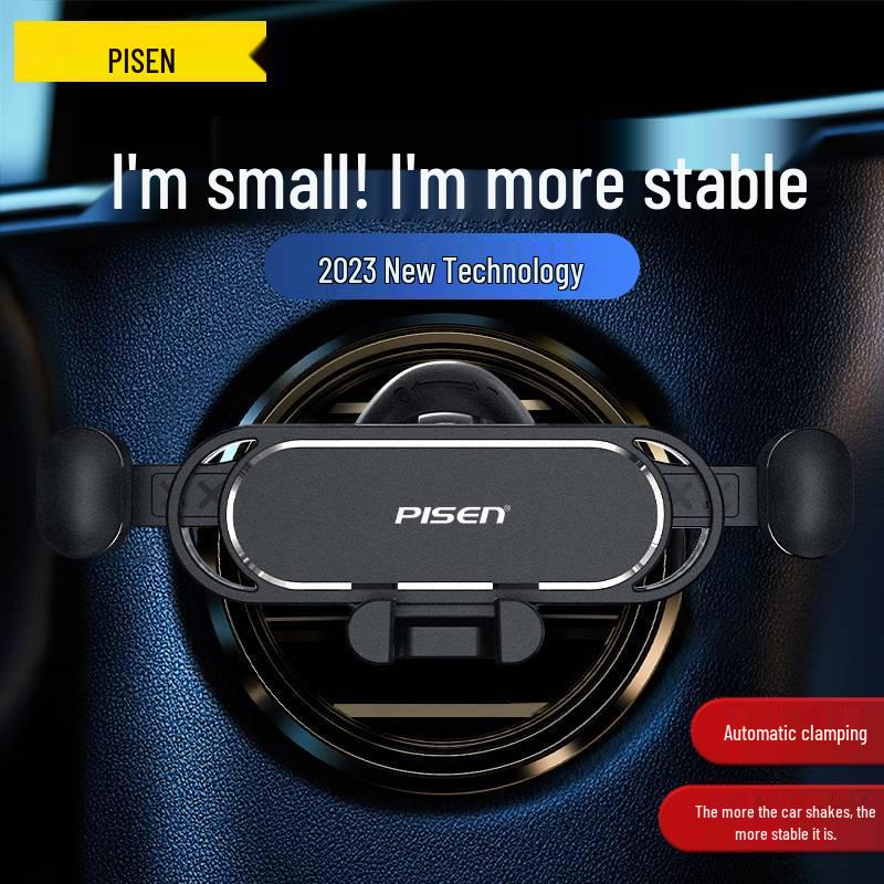 PISEN Car Phone Holder: Gravity-Based Mini Air Vent Mount