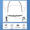 Large Frame Blue Light Blocking Glasses for Prescription Use Lightweight Durable Frame with Clear Lenses Suitable for Extended Screen Time Protection